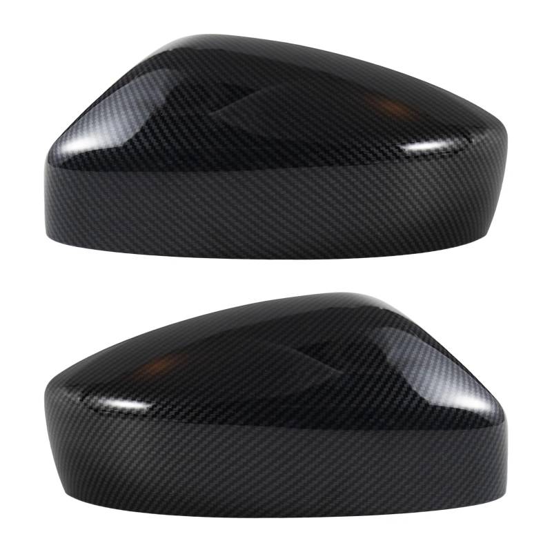 Rückspiegel Abdeckung Für Mazda CX5 CX-5 2017-2021 Carbon Kunststoff Rückspiegel Gehäuse Schutzhülle Rückspiegel Zubehör(A Pair) von CEIKOPQS