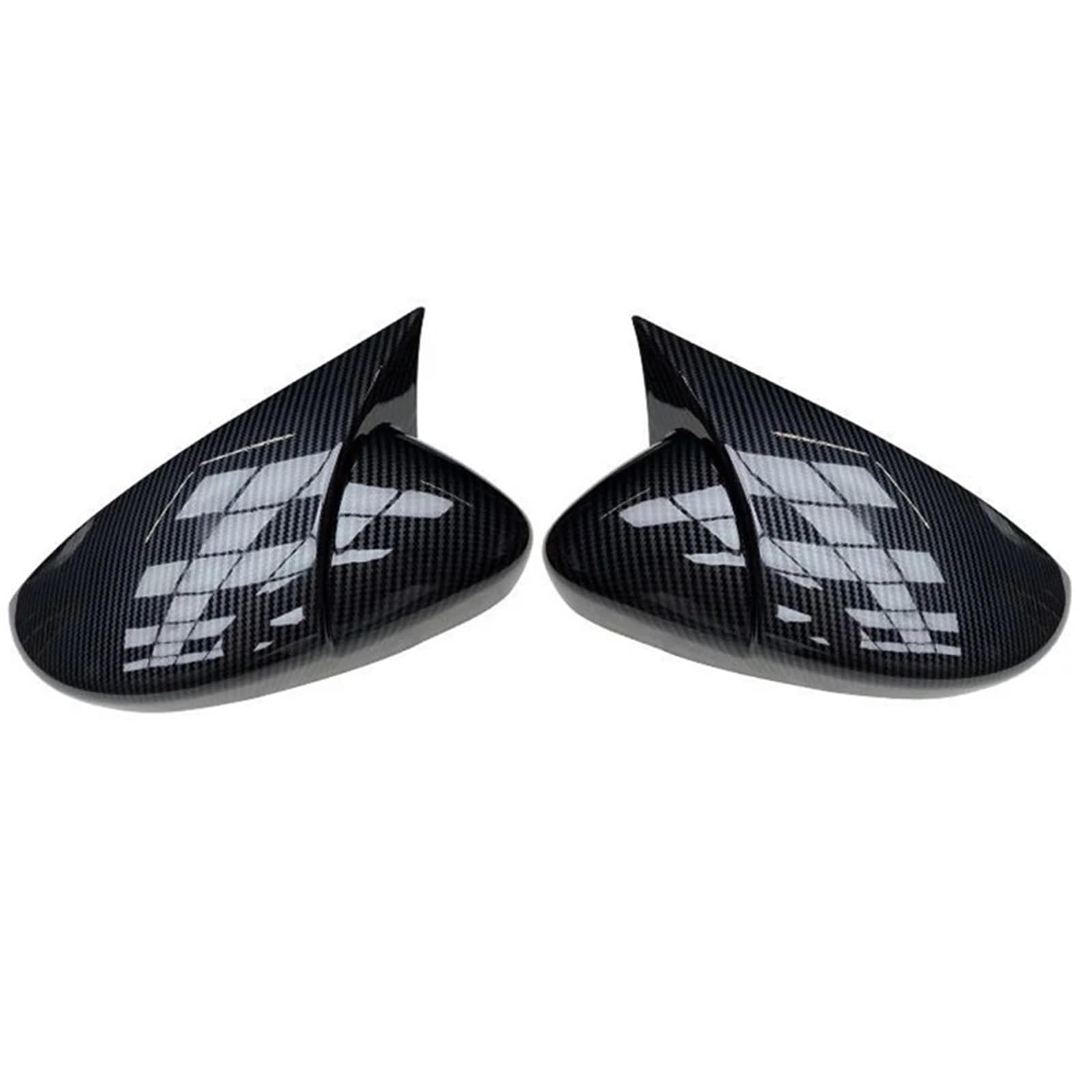 Rückspiegel Abdeckung Für VW Für Golf 6 MK6 GTI GTD 2009-2013 2x Carbon Look Seitenflügelspiegelabdeckung Seitenrückspiegelkappenabdeckung(Carbon) von CEIKOPQS