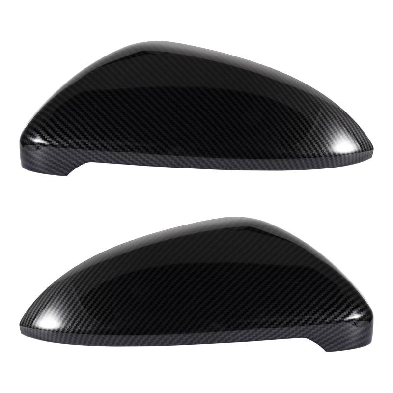 Rückspiegel Abdeckung Für VW Für Golf MK7 GTI Für E-Golf 2015-2019 Carbon Muster Tür Rückspiegel Abdeckkappe Gehäuse Autozubehör(Left and Right) von CEIKOPQS