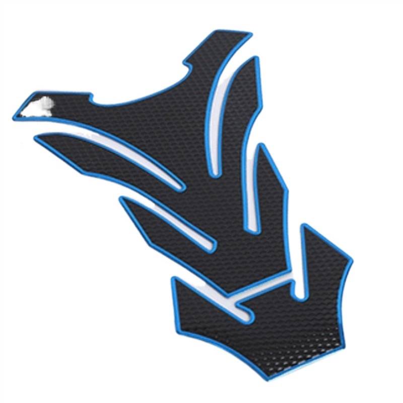 Tank Pads Motorrad Fisch Knochen Aufkleber Mode Stilvolle Schutz Aufkleber Gas Kraftstoff Tank Schutz Pad Abdeckung Tankpad Aufkleber Carbon Faser Pad(D) von CEIKOPQS