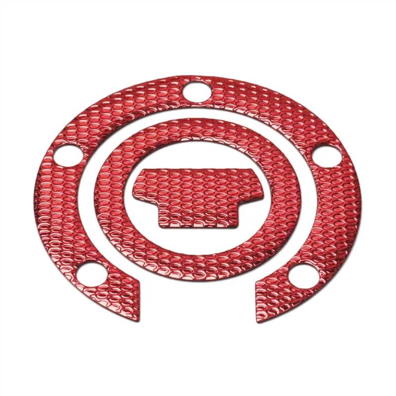 Tank Pads Motorrad Gas Öl Kraftstoff Schutz Kappe Abdeckung Pad Aufkleber Aufkleber Für MT-07 MT-09 MT07 MT09 MT 09 MT 07(Red) von CEIKOPQS