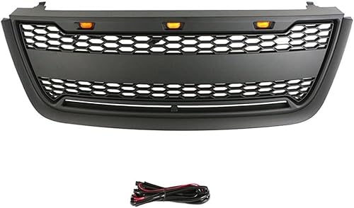 Auto Front Kühlergrille Für Fo-rd Expedition 2003 2004 2005 2006,Auto Front Stoßstange Mesh Waben Grille,Dauerhaft Vorne Kapuze Kühlergrill Modifiziertes Zubehör von CELECH