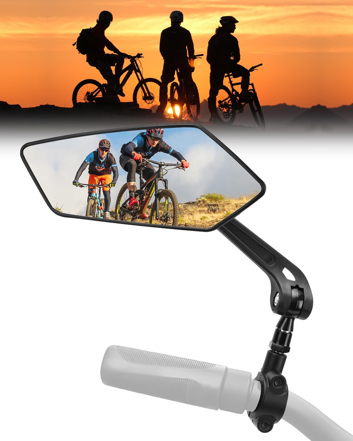CEMOFE Fahrrad Rückspiegel Lenker Fahrrad Spiegel Links Fahrradspiegel für E-Bike Links Klappbar 360°Drehbar für 22-24mm Lenker für Fahrrad Ebike Scooter Roller 1 Stück CEMOFE Fahrrad Rückspiegel Lenker Fahrrad Spiegel Links Fahrradspiegel für E-Bike Links Klappbar 360°Drehbar für 22-24mm Lenker für Fahrrad Ebike Scooter Roller 1 Stück von CEMOFE