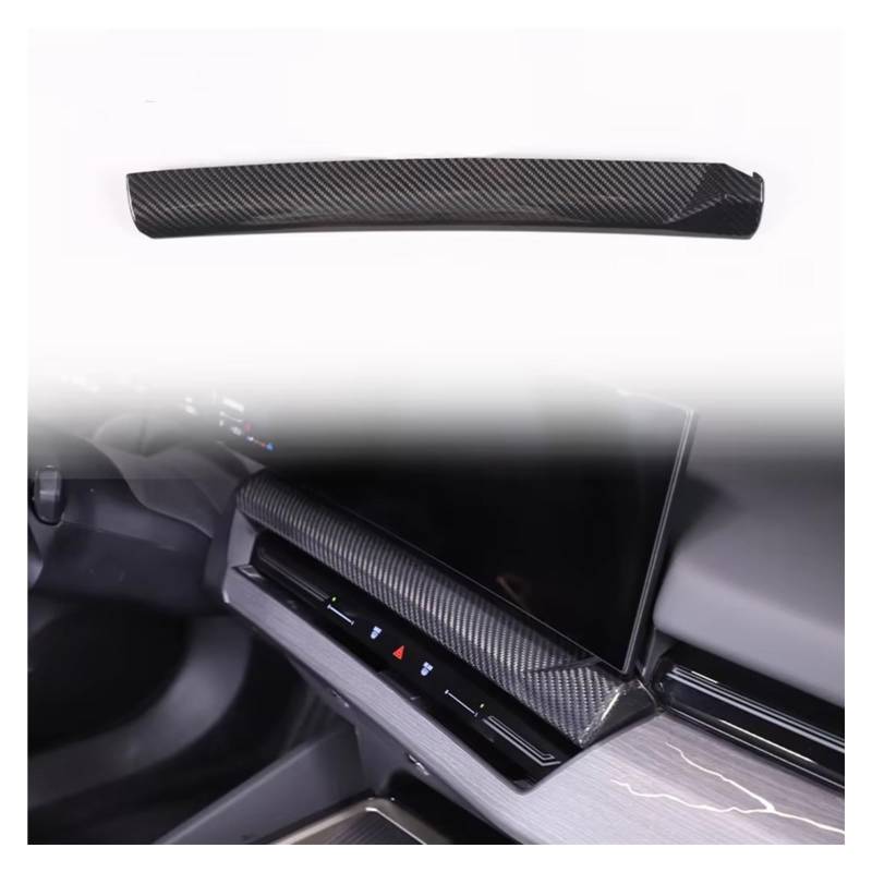 Auto Dekorative Für 5 Series G60 2024 + LHD Carbon Fiber Center Console Dashboard Panel Dekoration Abdeckung Trim Auto Zubehör Innenzubehör(1 Stück) von CENAP