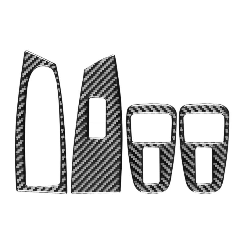 Auto Dekorative Für 5 Series GT5 F07 2010-2017 Auto Windows Lifting Control Panel Trim Abdeckung Aufkleber Carbon Fiber Innen Innenzubehör(Style B,LHD) von CENAP