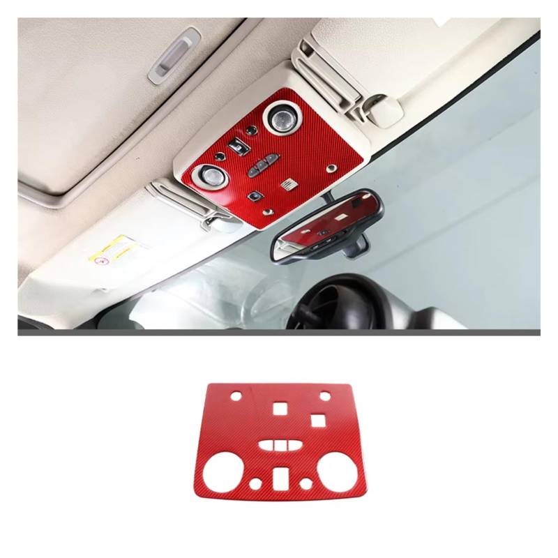 Auto Dekorative Für Hummer H2 2003-2007 Auto Zubehör Teile Weichen Carbon Rot Auto Innen Dekoration Abdeckung Aufkleber Trim Innenzubehör(12) von CENAP