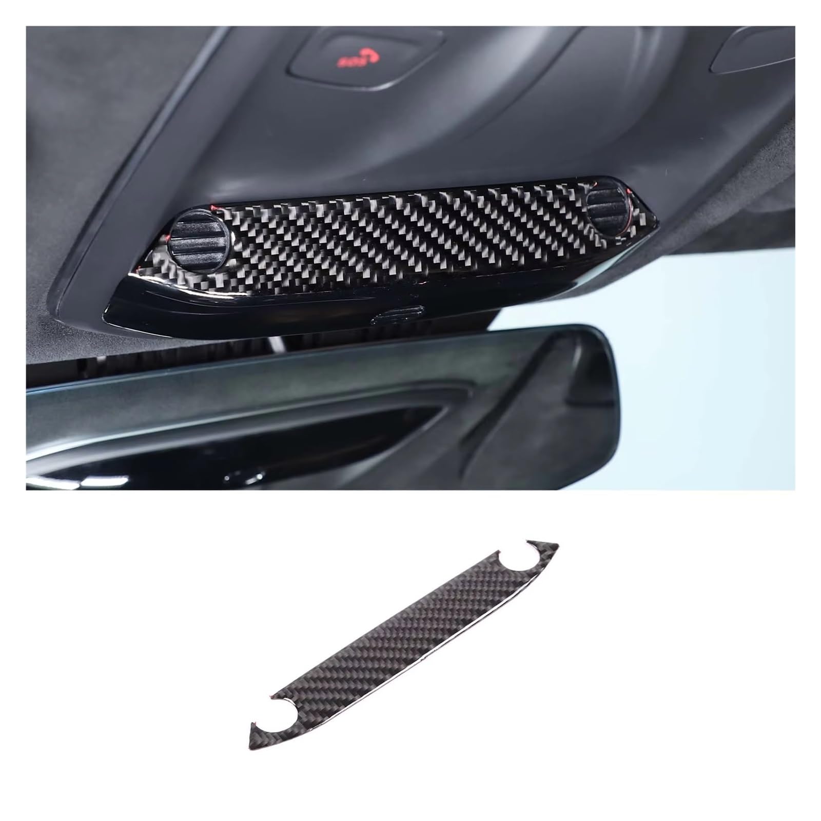 Auto Dekorative Für Lotus Für EMIRA 2021-2023 weichen kohlenstoff faser Auto lenkräder Konsole Getriebe Shift Panel Abdeckung Trim Aufkleber Innenzubehör(F) von CENAP