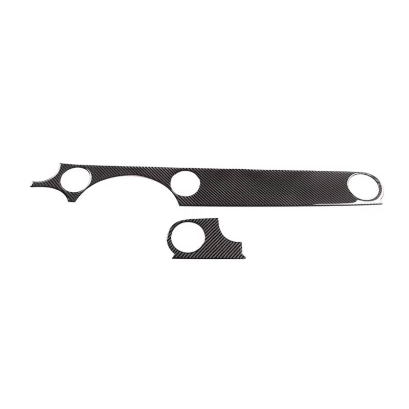Auto Dekorative Für Mazda MX-5 NC 2009-2014 Innen Weichen Carbon Auto Center Armaturenbrett Air Vent Panel Abdeckung Dekoration Aufkleber Innenzubehör(Schwarz) von CENAP
