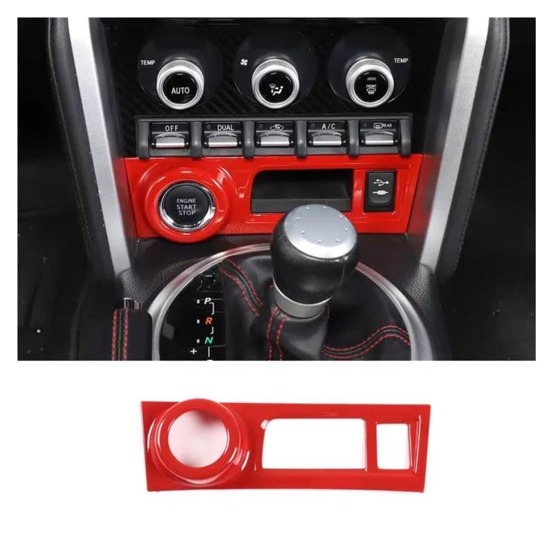 Auto Dekorative Für Subaru Für BRZ 2012-2020 ABS carbon faser Start Stop Motor Taste Panel Trim Dekorative Abdeckung Auto Zubehör Innenzubehör(Style B LHD) von CENAP