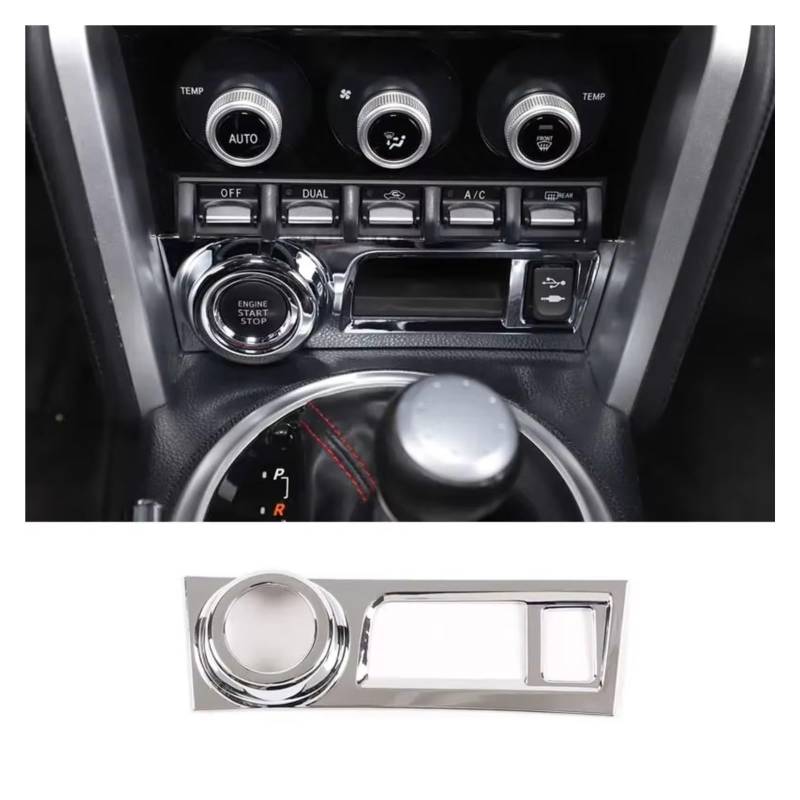 Auto Dekorative Für Subaru Für BRZ 2012-2020 ABS carbon faser Start Stop Motor Taste Panel Trim Dekorative Abdeckung Auto Zubehör Innenzubehör(Style C LHD) von CENAP