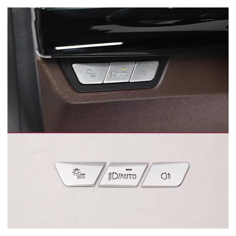 Auto Dekorative Für X1 U11 2023 2024 Auto Tür Sitz Speicher Einstellen Fenster Lift Lenkrad Taste Schalter Trim Abdeckung Innenzubehör(F) von CENAP