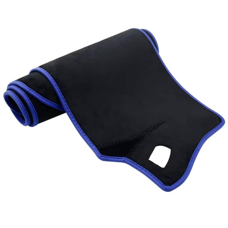 Dash Board Matte Teppich Pad Für Kia Für Sephia Für Mentor Für Shuma Für Spectra 1998~2003 Anti-Rutsch-Matte Abdeckung Pad Sonnenschutz Dashmat(Flannel Blue Edge,LHD) von CENAP