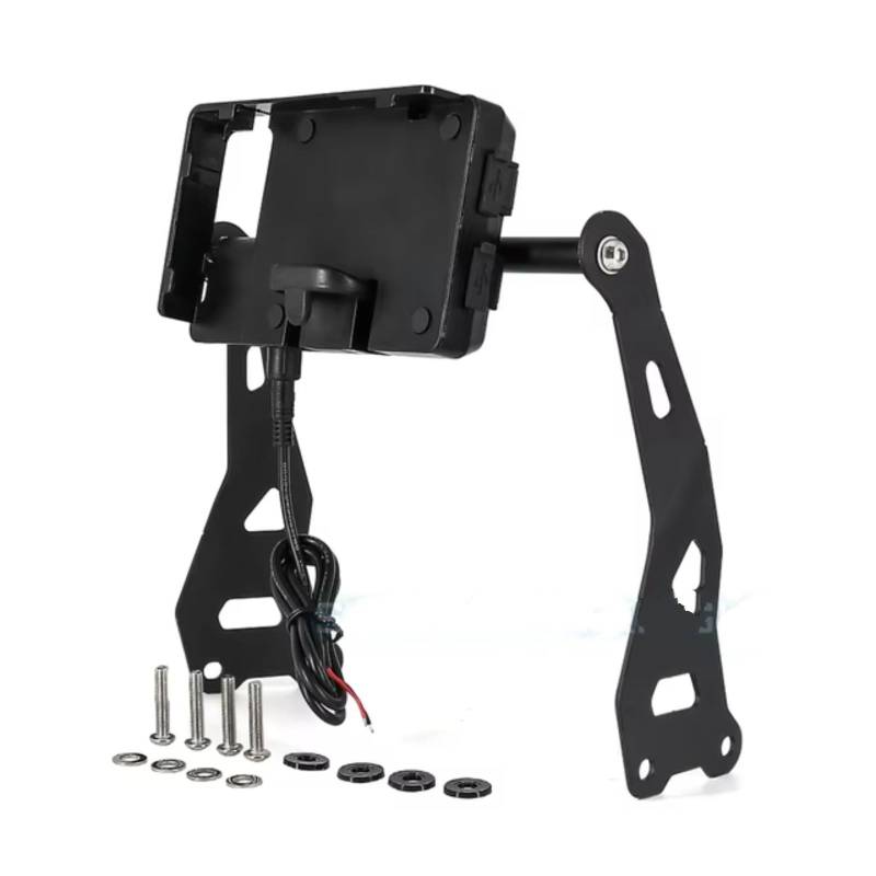 Handyhalter Fahrrad Für Hialayan 2016-2020 Motorrad USB Ladegerät Handy Halter Stehen Navigation Halterung Handyhalterung Fahrrad(A Set) von CENAP