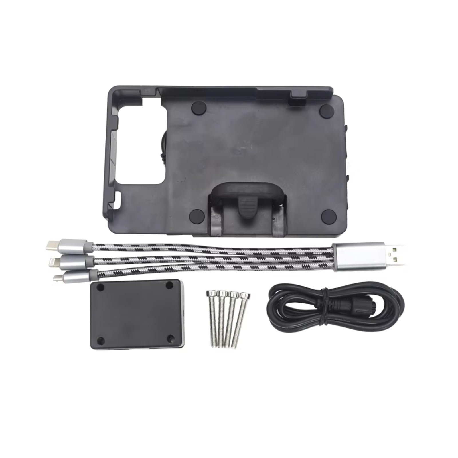 Handyhalter Fahrrad Für Kawasaki Z650 2016 2017 2018 2019 Motorrad GPS Navigation Halterung 15-26cm USB Ladegerät Handyhalterung Fahrrad(B) von CENAP