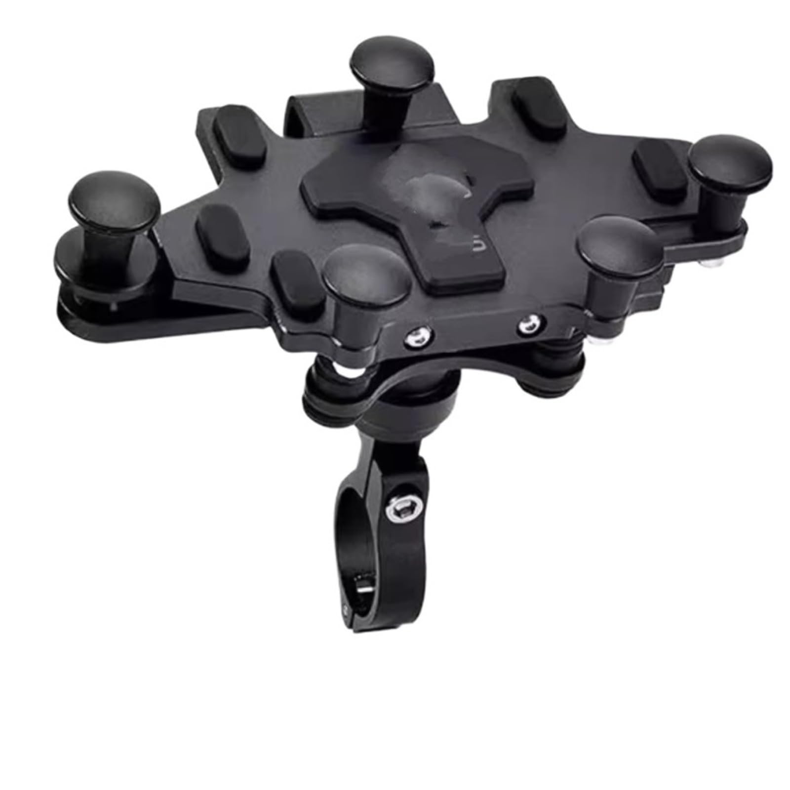 Handyhalter Fahrrad Für Motorrad 2024 Verbesserte Legierung Dreh Einstellung Handy Navigation Halterung Handyhalterung Fahrrad(H95 Black) von CENAP