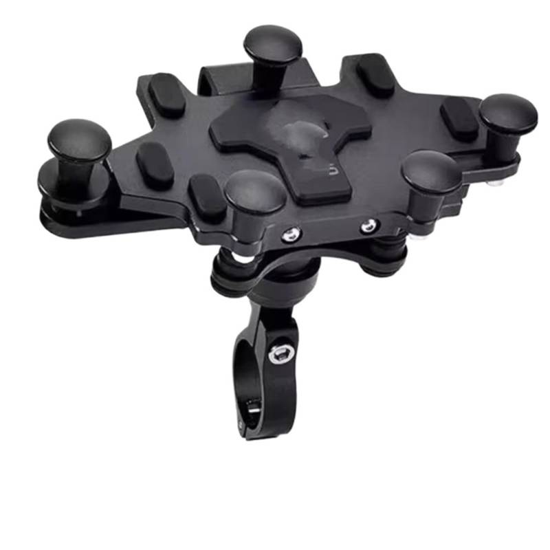 Handyhalter Fahrrad Für Motorrad 2024 Verbesserte Legierung Dreh Einstellung Handy Navigation Halterung Handyhalterung Fahrrad(H95 Black) von CENAP