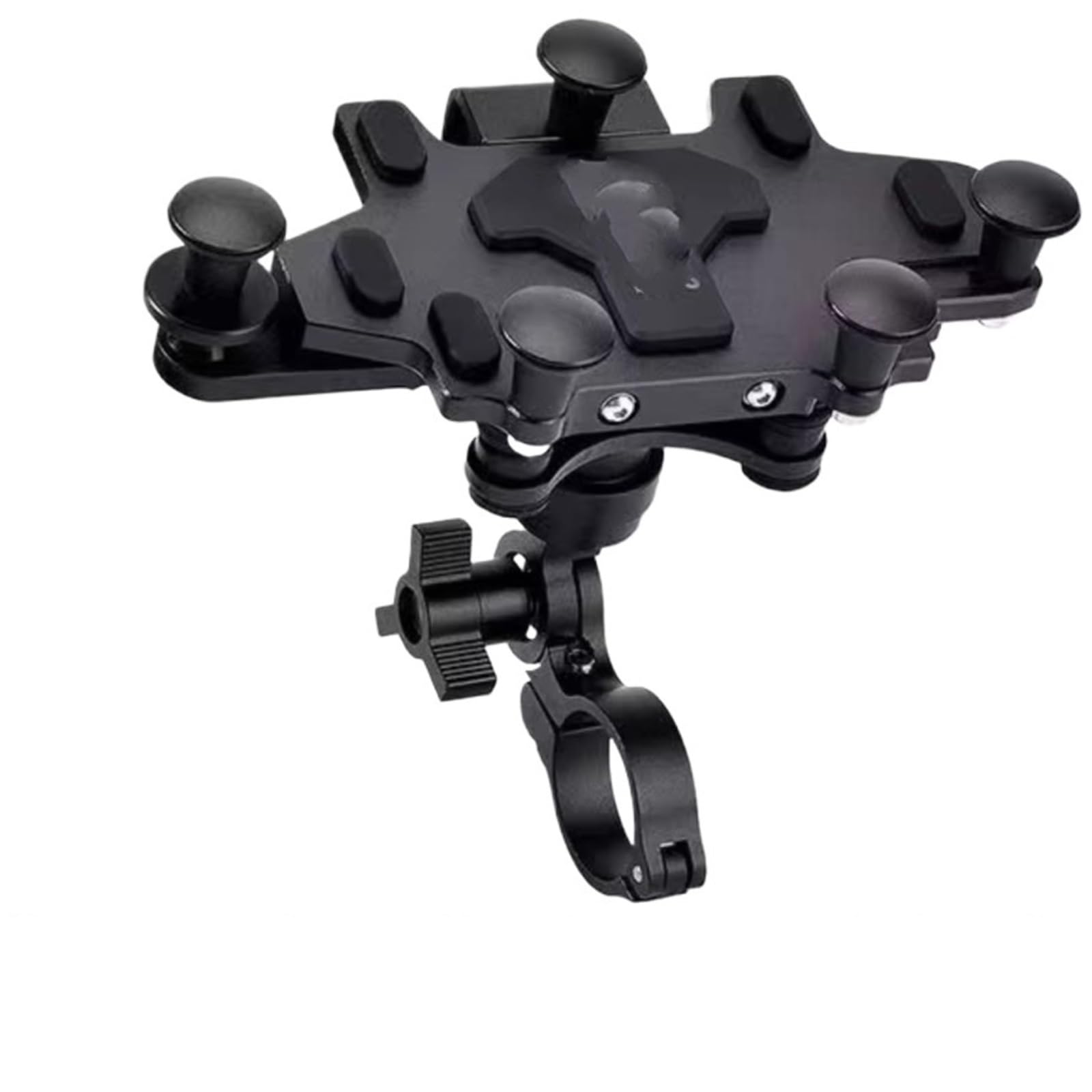 Handyhalter Fahrrad Für Motorrad 2024 Verbesserte Legierung Dreh Einstellung Handy Navigation Halterung Handyhalterung Fahrrad(H96 Black) von CENAP