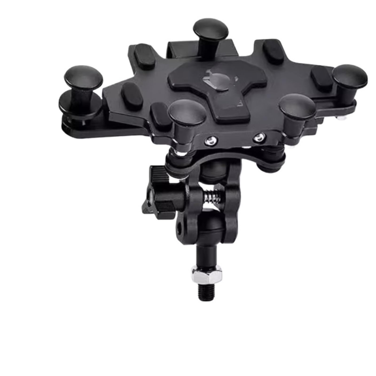 Handyhalter Fahrrad Für Motorrad 2024 Verbesserte Legierung Dreh Einstellung Handy Navigation Halterung Handyhalterung Fahrrad(H98 Black) von CENAP