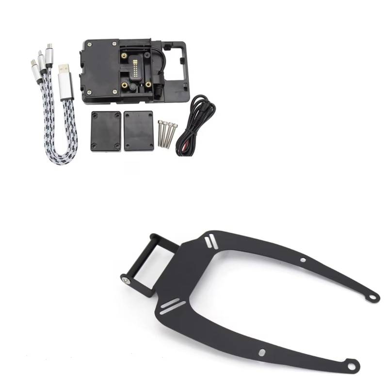 Handyhalter Fahrrad Für N-MAX 155 125 2015-2020 Motorrad GPS/SMART Phone Navigation Anzupassen Halter Handyhalterung Fahrrad(B 12MM Set) von CENAP