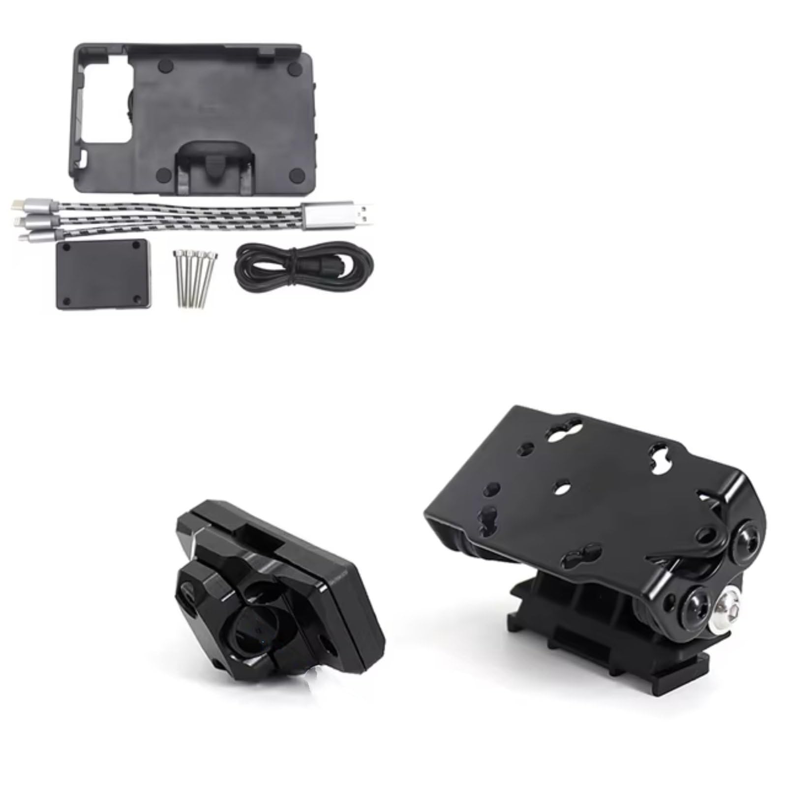 Handyhalter Fahrrad Für NX400 NX 400 NX500 Nx 500 2024 Motorrad GPS Navigation Halterung Montage 13/16mm Stange Handyhalterung Fahrrad(Set) von CENAP