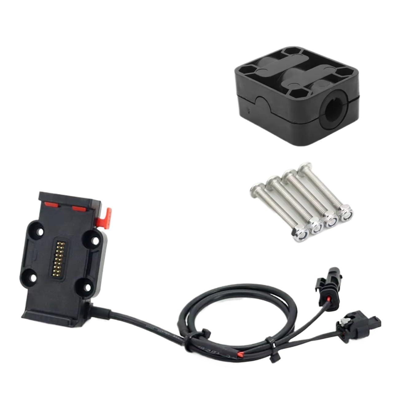 Handyhalter Fahrrad Für R1200GS R1250GS LC F750GS F850GS Für ADV USB GPS Navigation Halterung Drahtlose Lade Unterstützung Handyhalterung Fahrrad(Red - 16mm) von CENAP