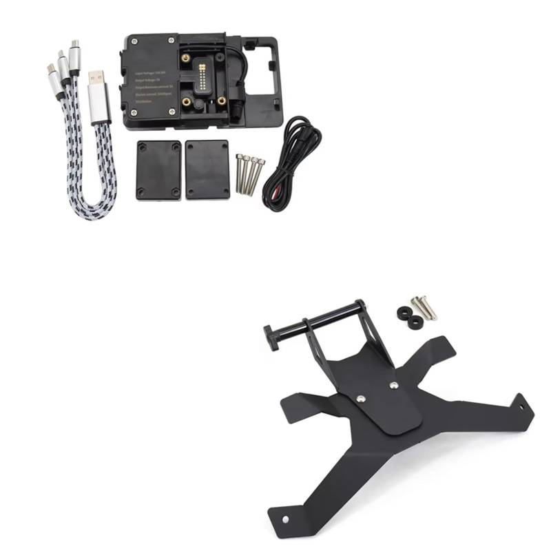 Handyhalter Fahrrad Für R1250RS GPS Motorrad Halterung Telefon Navigation Halterung USB Ladegerät Halter Stehen Handyhalterung Fahrrad(C) von CENAP