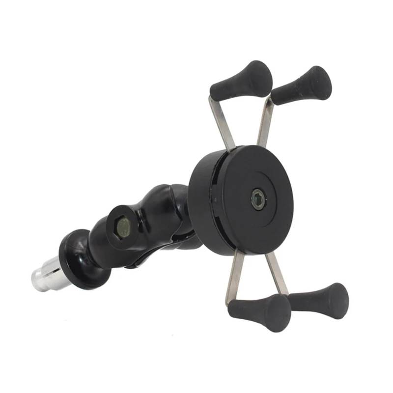 Handyhalter Fahrrad Für Suzuki Für GSX-R 600/750/1000/GSX1300R Für Hayabusa Telefon Halter Ladegerät Motorrad Gabel Vorbau Montieren GPS Navigation Halterung Handyhalterung Fahrrad(No USB Charger) von CENAP