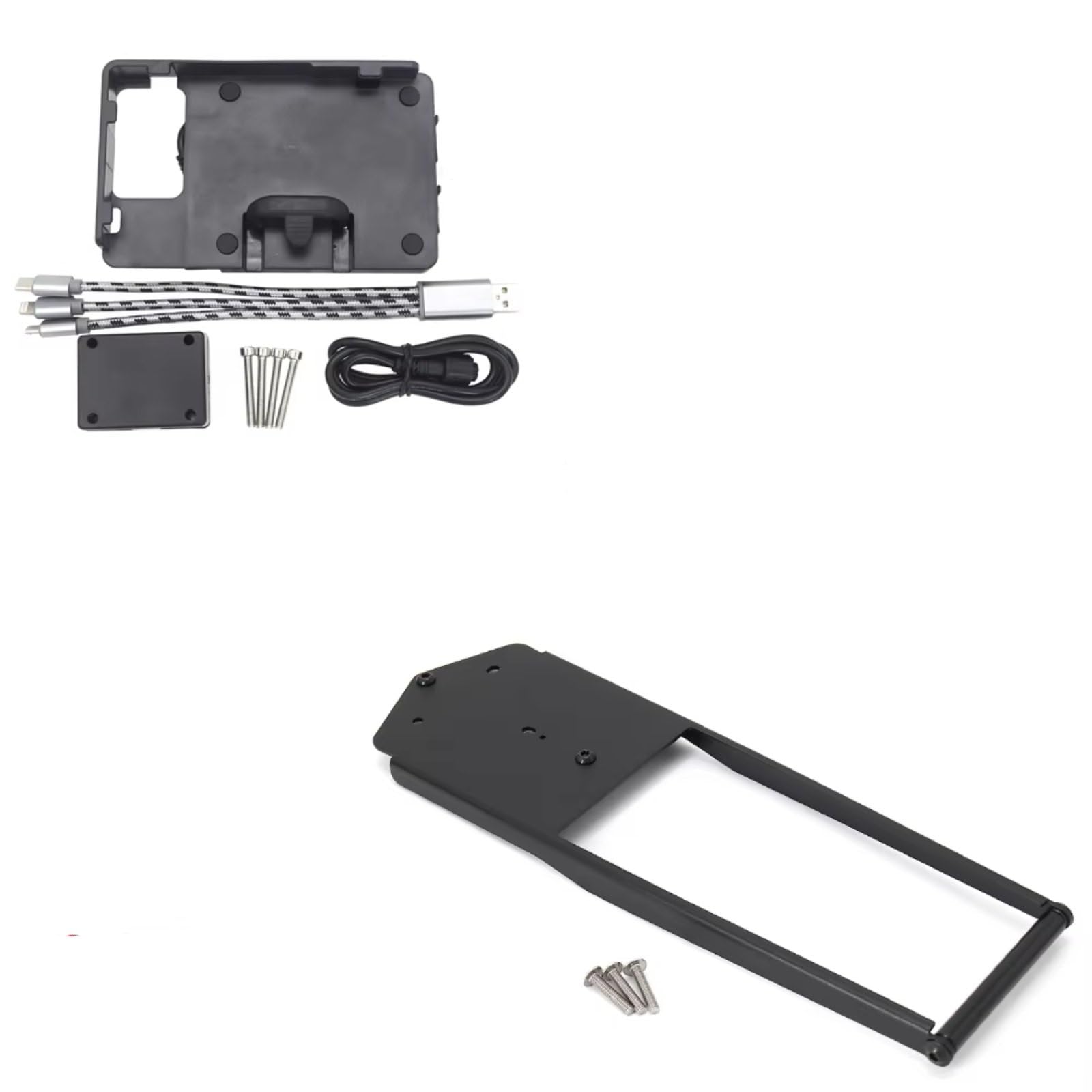 Handyhalter Fahrrad Für Tracer 900/9 GT 2021 Motorrad GPS Navigation Platte Halterung Lenker Anzupassen Halter Handyhalterung Fahrrad(B 12mm) von CENAP