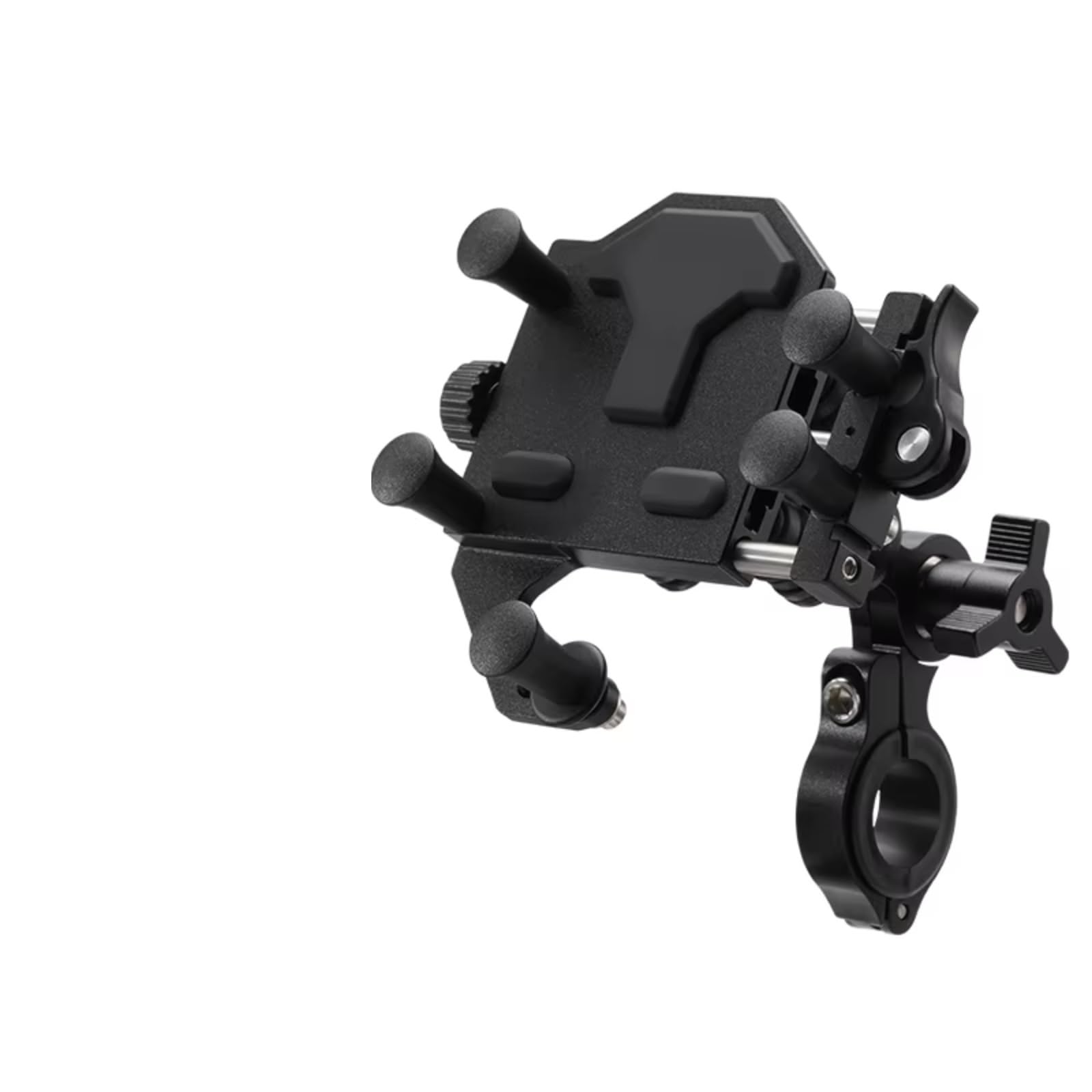 Handyhalter Fahrrad Universal Motorrad Telefon Stehen 2025 360 ° Dreh Einstellbar Motos Navigation Halterung Handyhalterung Fahrrad(H66 Black) von CENAP