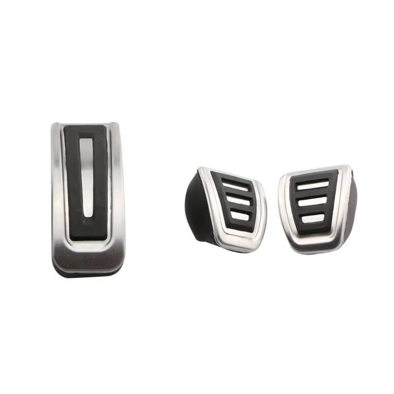 Pedalkappen FÜR VW FÜR Golf FÜR Polo 4 FÜR Bora FÜR Käfer FÜR RSi FÜR GTI R32 Auto Pedal Edelstahl Pad Fußstütze Pedale Kappen(MT pedal B) von CENAP