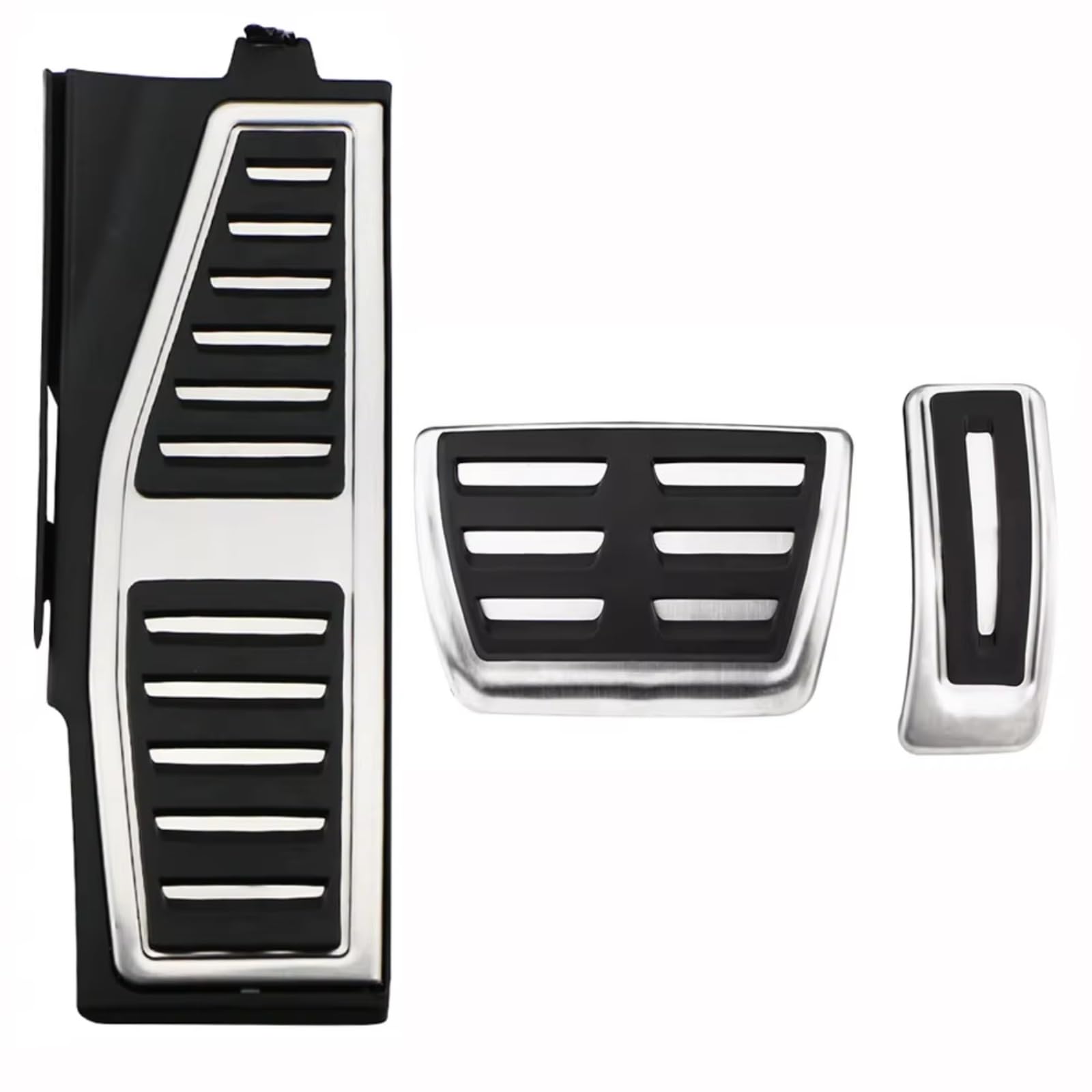 Pedalkappen Für A8 D5 2018 2019 2020 2021 2022 LHD Accelerator Gas Brems Fuß Rest Pedal Abdeckung Pad Pedale Kappen(3Pcs AT with rest) von CENAP