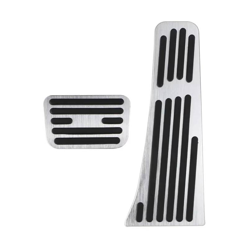 Pedalkappen Für BYD Für DENZA D9 2023 AT Autopedale Edelstahl Gaspedal Bremsbelag Keine Bohrabdeckung Pedale Kappen(Silber) von CENAP