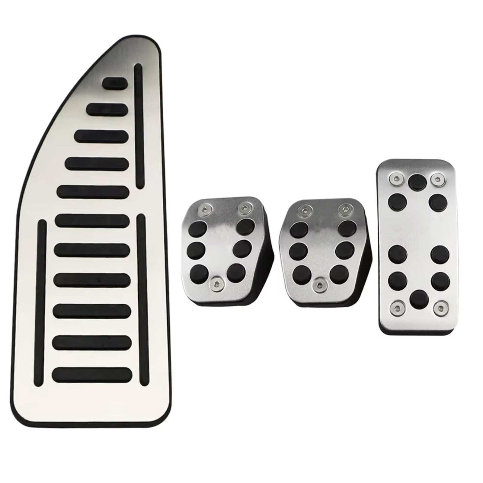 Pedalkappen Für Ford Für Focus 2 3 MK2 MK3 Für Kuga Für Escape RS ST 2005-2020 Kupplungs-Gasbremspedal-Set-Pads Pedale Kappen(MT With Rest) von CENAP