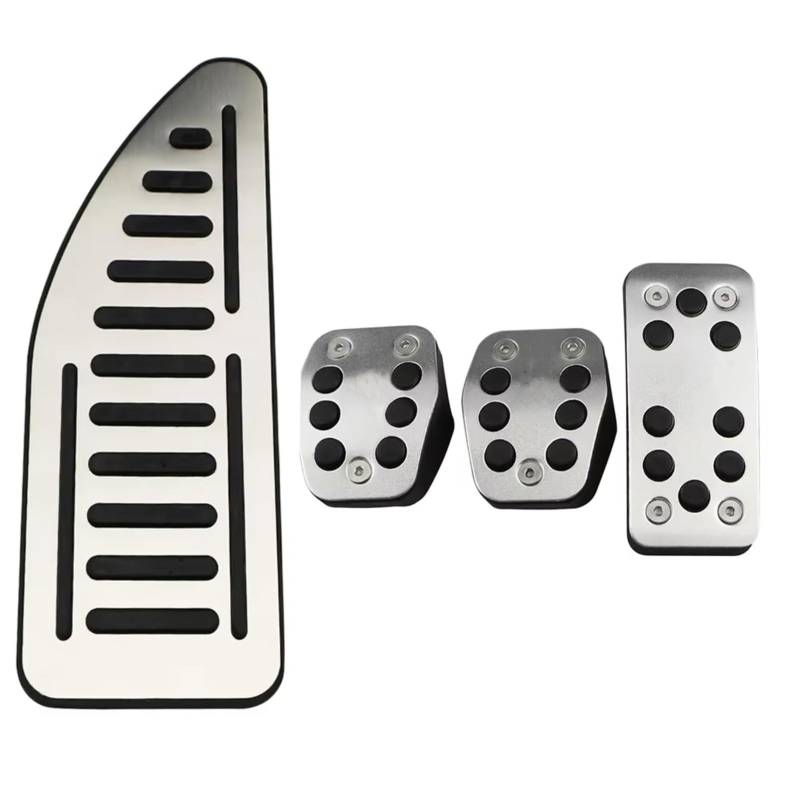 Pedalkappen Für Ford Für Focus 2 3 MK2 MK3 Für Kuga Für Escape RS ST 2005-2020 Kupplungs-Gasbremspedal-Set-Pads Pedale Kappen(MT With Rest) von CENAP
