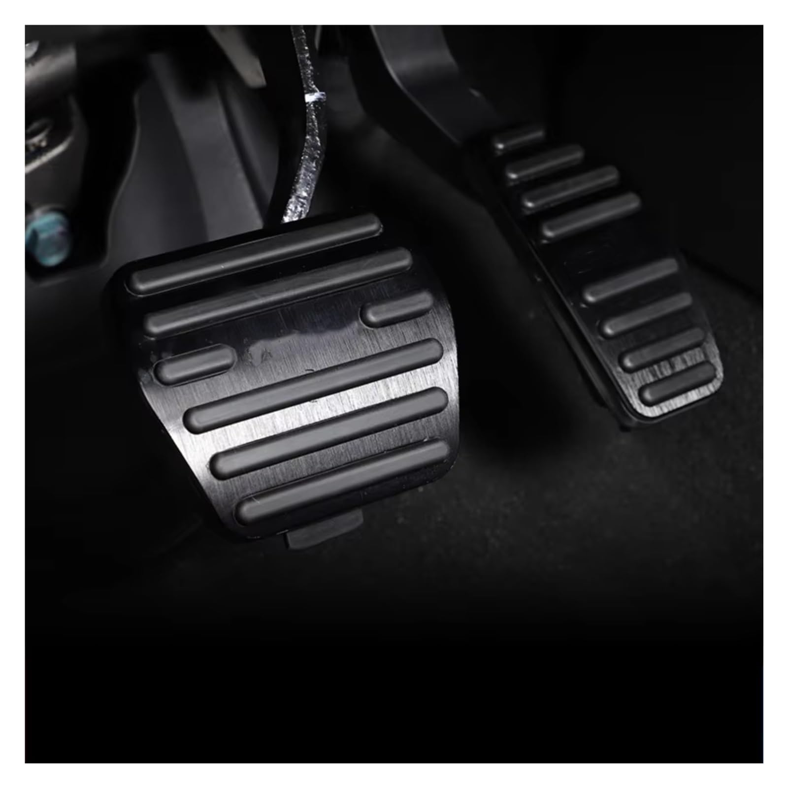 Pedalkappen Für Nissan Für Kicks 2017-2021 Gasbremspedal Kupplungspedal Modifikation Dekoration Pedale Kappen(Black 2pcs) von CENAP