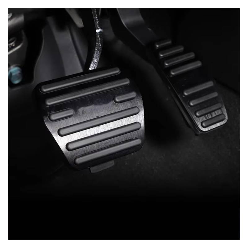 Pedalkappen Für Nissan Für Kicks 2017-2021 Gasbremspedal Kupplungspedal Modifikation Dekoration Pedale Kappen(Black 2pcs) von CENAP