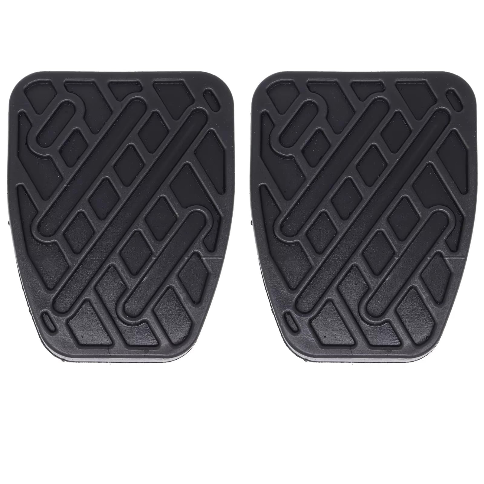 Pedalkappen Für Nissan Für Qashqai J10 Für Dualis 2007-2013 Auto Schwarz Gummi Bremse Kupplung Fuß Pedal 46531JD00A Pedale Kappen(2Pc) von CENAP