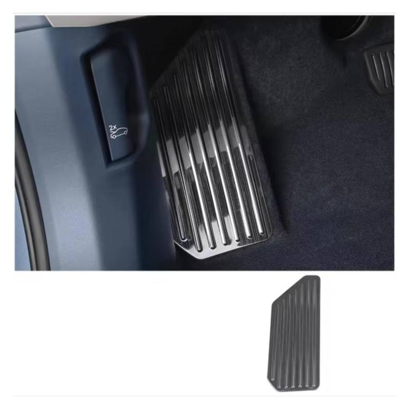 Pedalkappen Für Zeekr 001 2021-2023 Autopedal Rutschfeste Abdeckung Bremspedalauflage Restpedaländerung Pedale Kappen(1PCS Black) von CENAP