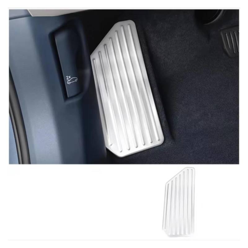 Pedalkappen Für Zeekr 001 2021-2023 Autopedal Rutschfeste Abdeckung Bremspedalauflage Restpedaländerung Pedale Kappen(1PCS Silver) von CENAP