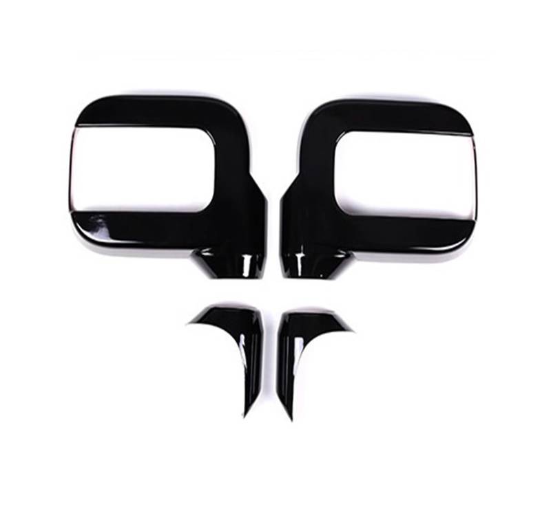 Spiegelkappe Für Hummer H2 2003-2009 ABS Schwarz Auto Außenspiegel Abdeckung Rückspiegel Basis Shell Dekorative Abdeckung Aufkleber Auto Rückspiegelkappe(Style A-Black) von CENAP