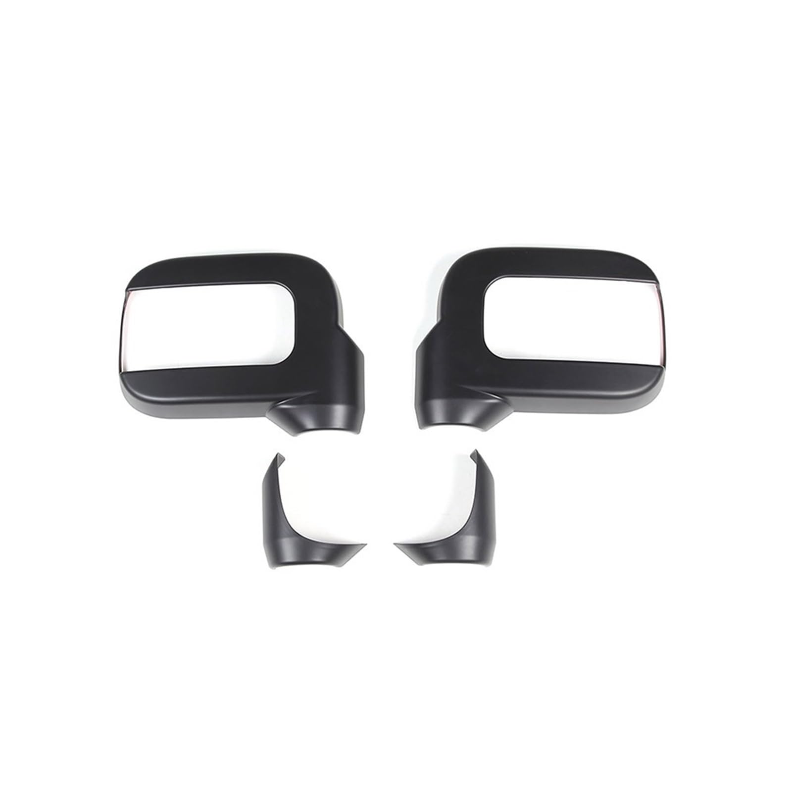Spiegelkappe Für Hummer H2 2003-2009 ABS Schwarz Auto Außenspiegel Abdeckung Rückspiegel Basis Shell Dekorative Abdeckung Aufkleber Auto Rückspiegelkappe(Style A-Matte Black) von CENAP