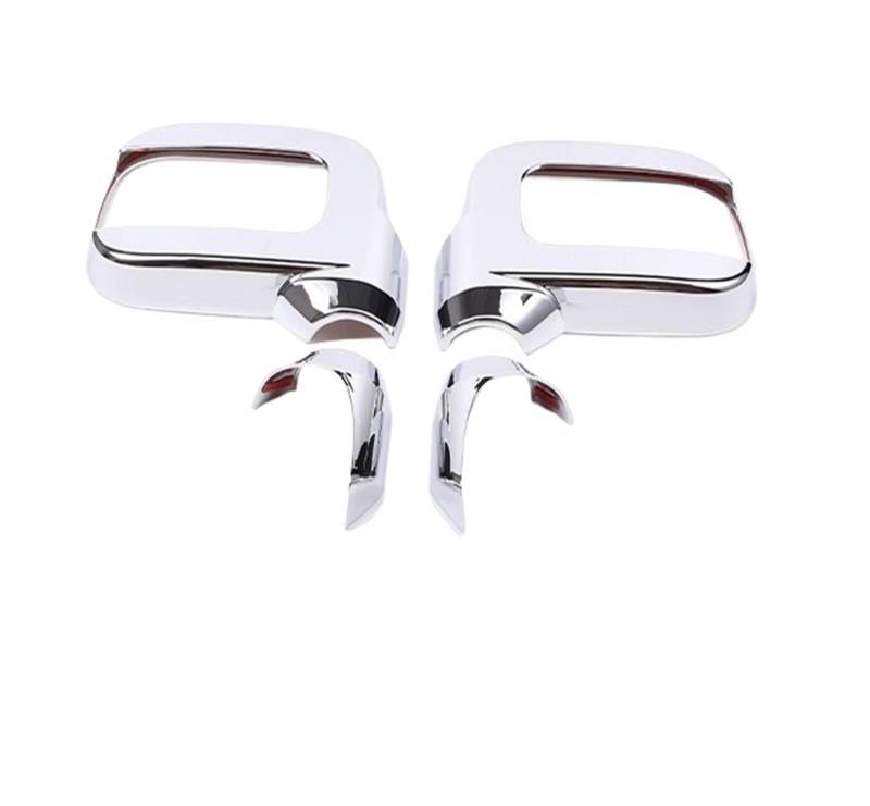 Spiegelkappe Für Hummer H2 2003-2009 ABS Schwarz Auto Außenspiegel Abdeckung Rückspiegel Basis Shell Dekorative Abdeckung Aufkleber Auto Rückspiegelkappe(Style A-Silver) von CENAP