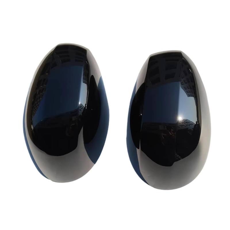 Spiegelkappe Für Mini Für Cooper F54 F55 F56 F57 F60 2020 2021 2022 2023 2024 Auto Links + Rechts Hinten Spiegel Abdeckung Shell Cap Gehäuse Rückspiegelkappe(Schwarz) von CENAP