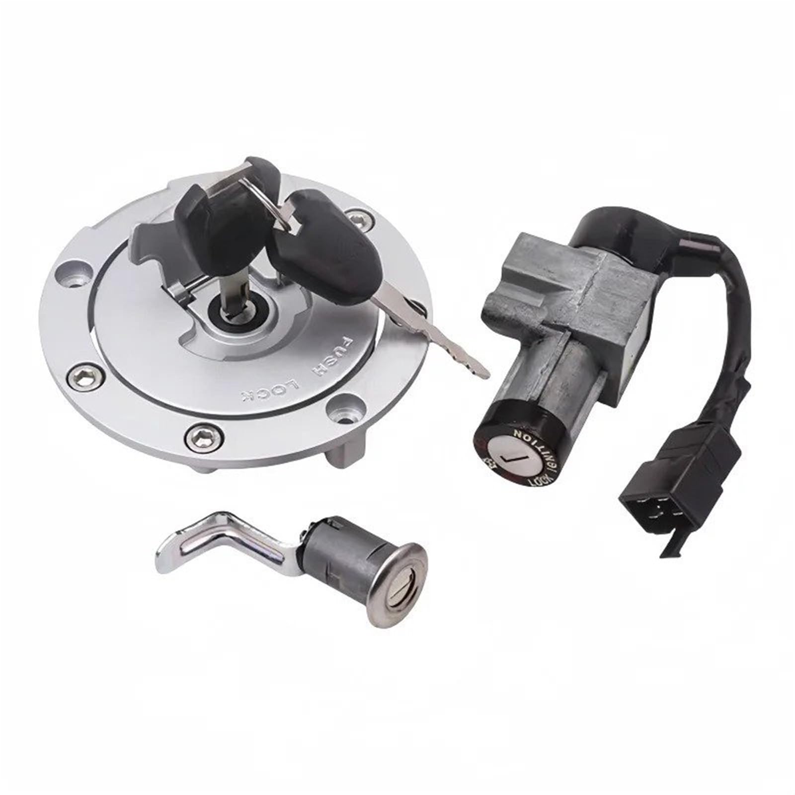 Zündschalter Für CB190R Für CBF190R Motorrad Tankdeckel Schloss Zündschloss Sperren Set Mit Schlüssel Motorrad Zündschalter(A) von CENAP