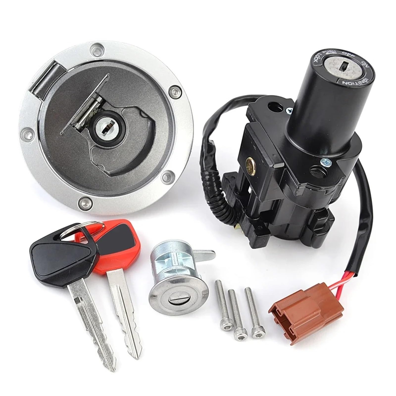 Zündschalter Für CB500 Für CBR400 Für CBR500 2017-2023 Kraftstoff Tankdeckel Zündschloss Sitz Schloss Mit Schlüssel Kit 35010-MJW-A04 35010-MJW-D12 Motorrad Zündschalter Zündschalter Für CB500 Für CBR400 Für CBR500 2017-2023 Kraftstoff Tankdeckel Zündschloss Sitz Schloss Mit Schlüssel Kit 35010-MJW-A04 35010-MJW-D12 Motorrad Zündschalter von CENAP