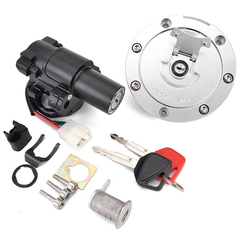 Zündschalter Für CB900 CB919 Für CBF500 Für CBF600 Für CBF1000 Kraftstoff Tankdeckel Zündschloss Sitz Schloss Mit Schlüssel Kit 35010-MCZ-L11 Motorrad Zündschalter von CENAP