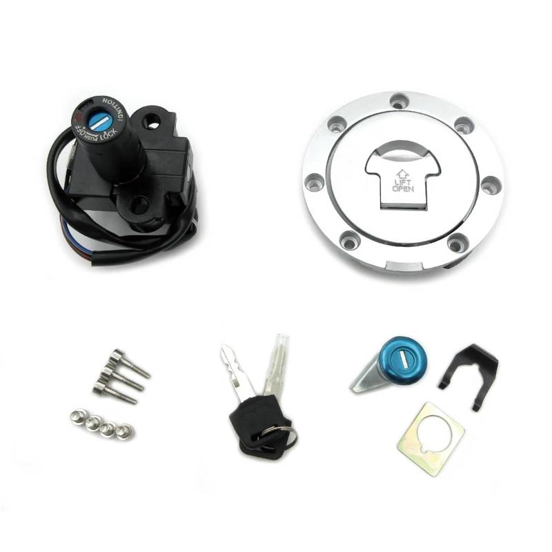Zündschalter Für CBR600 F2 1991-1994 F3 1995-1998 Motorrad Zündschloss Sperren Kraftstoff Tank Schlösser Tankdeckel Abdeckung Sitz Motorrad Zündschalter(Full Set Lock) von CENAP