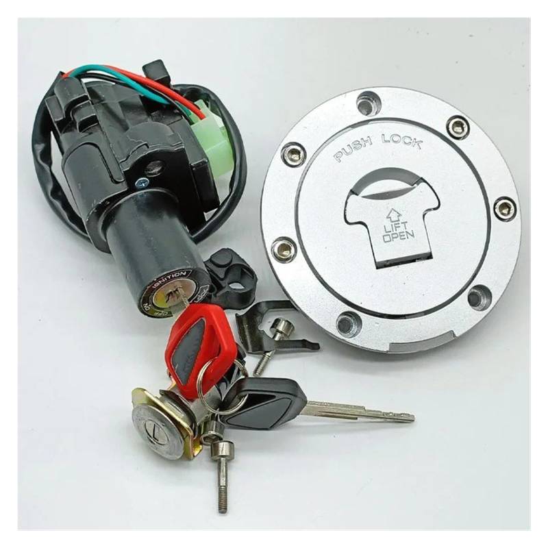 Zündschalter Für CBR600 Für CBR900RR Für CBR1100XX Für VTR1000 CB400 CB750 Zündschalter Tankdeckel Sitzschlüsselschloss-Set OEM: 35010-MBW-600 Motorrad Zündschalter von CENAP