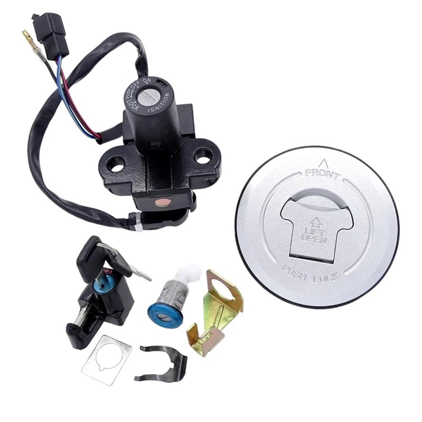 Zündschalter Für CN250 Für Helix 1986-2007 Motorrad Schloss Set Mit Zündschloss Tankdeckel Sitz Schloss 1 Set Motorrad Zündschalter Zündschalter Für CN250 Für Helix 1986-2007 Motorrad Schloss Set Mit Zündschloss Tankdeckel Sitz Schloss 1 Set Motorrad Zündschalter von CENAP