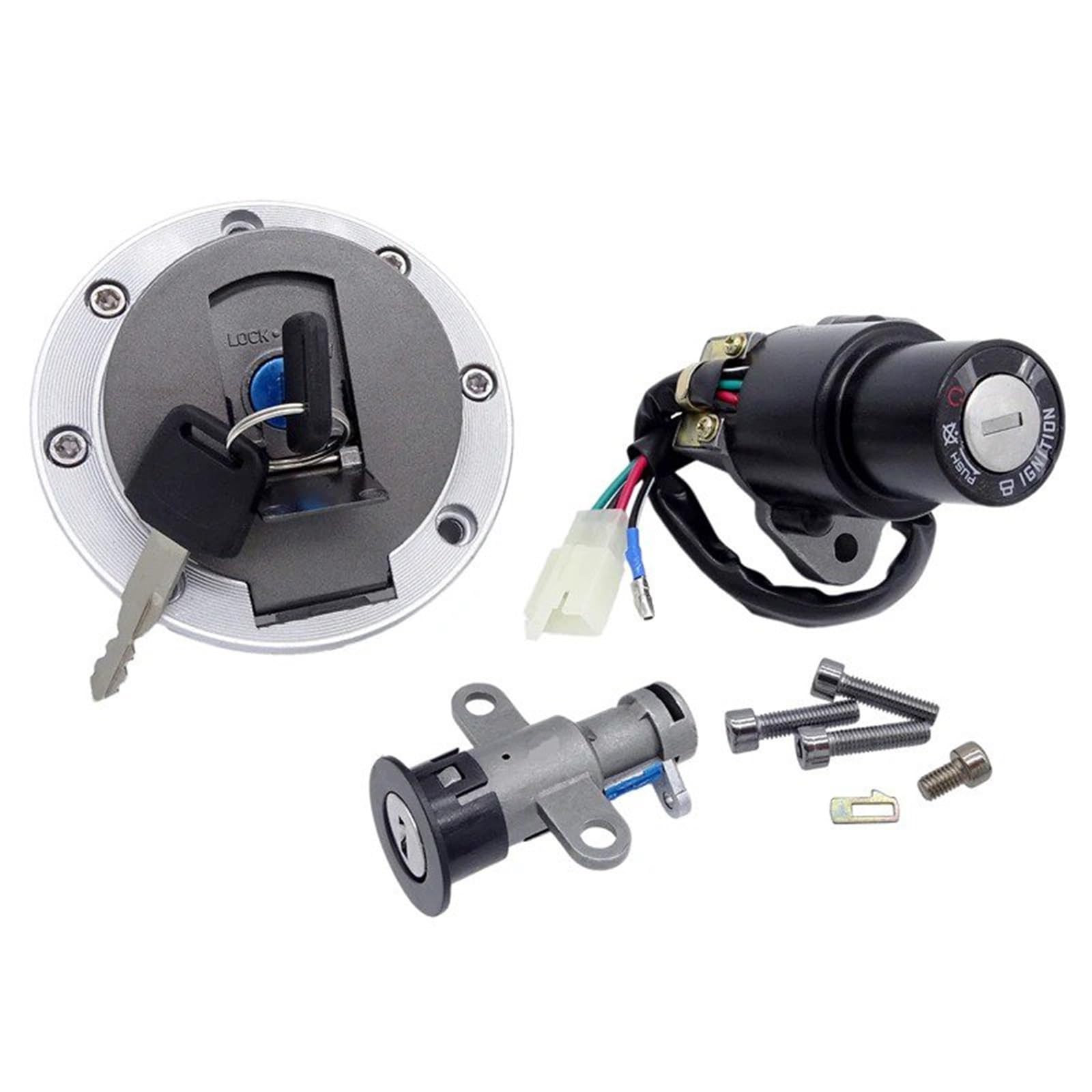 Zündschalter Für FZR400 Für FZR250 Für TZR125 Für TZR250 Für TZM150 Für TDR125 Motorrad Zündung Kraftstoff Tankdeckel Cover Lock Mit Schlüssel 1 Set Motorrad Zündschalter Zündschalter Für FZR400 Für FZR250 Für TZR125 Für TZR250 Für TZM150 Für TDR125 Motorrad Zündung Kraftstoff Tankdeckel Cover Lock Mit Schlüssel 1 Set Motorrad Zündschalter von CENAP
